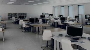 commercial moving in empty office