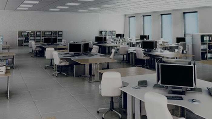 commercial moving in empty office