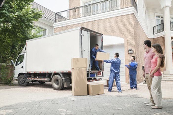 movers loading truck