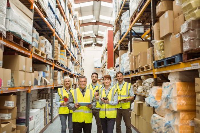 storage warehouse interior